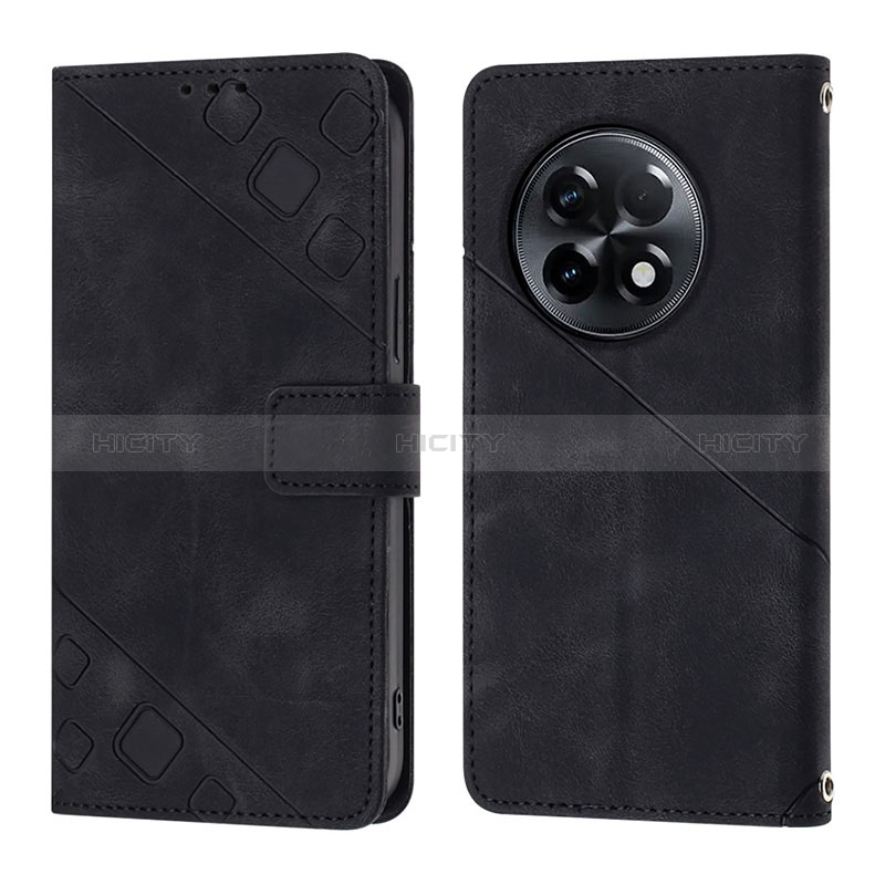 Funda de Cuero Cartera con Soporte Carcasa Y01B para OnePlus Ace 2 5G Negro