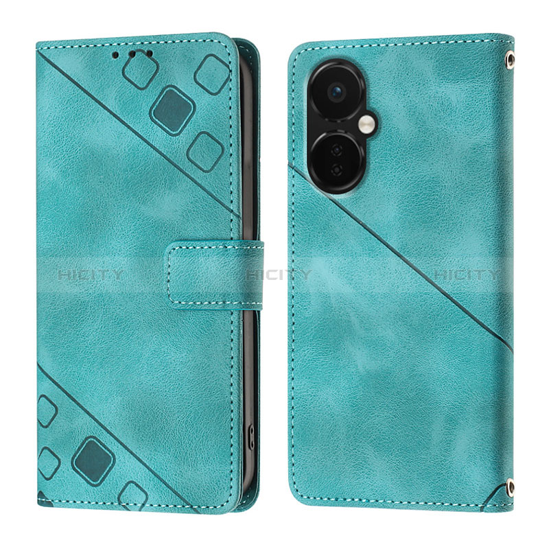 Funda de Cuero Cartera con Soporte Carcasa Y01B para OnePlus Nord CE 3 Lite 5G Verde