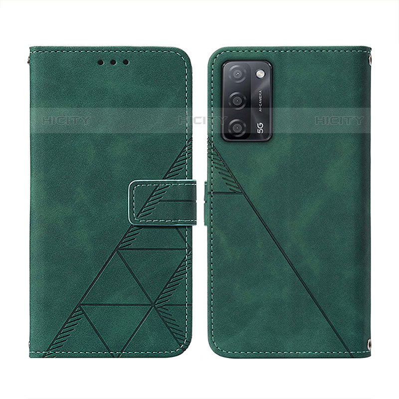 Funda de Cuero Cartera con Soporte Carcasa Y01B para Oppo A53s 5G