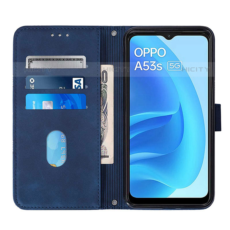 Funda de Cuero Cartera con Soporte Carcasa Y01B para Oppo A53s 5G