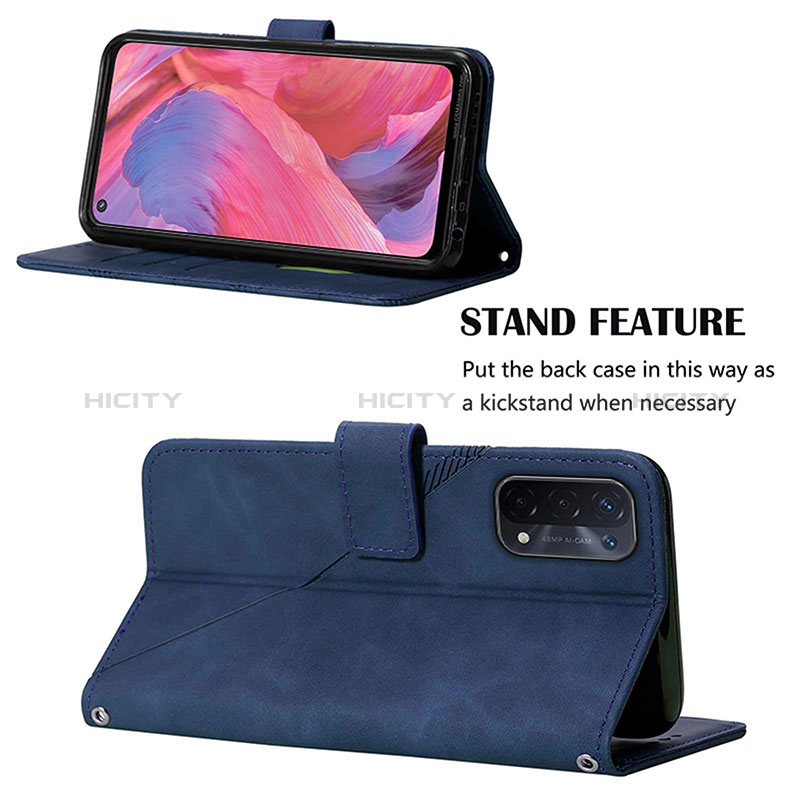 Funda de Cuero Cartera con Soporte Carcasa Y01B para Oppo A54 5G