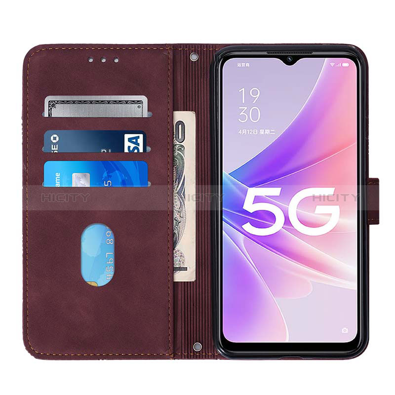 Funda de Cuero Cartera con Soporte Carcasa Y01B para Oppo A56S 5G