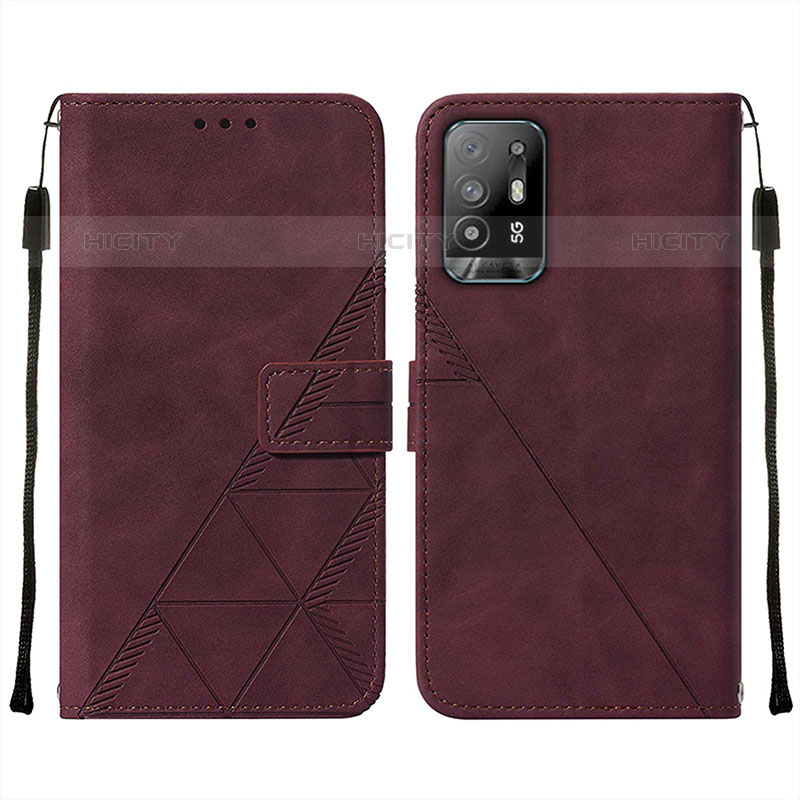 Funda de Cuero Cartera con Soporte Carcasa Y01B para Oppo A95 5G