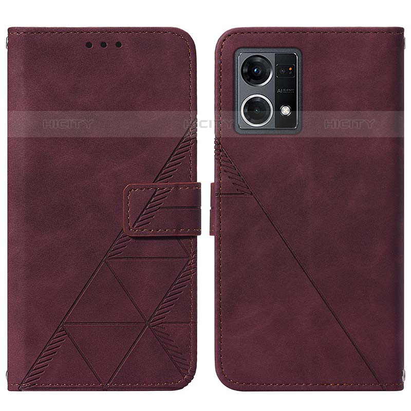 Funda de Cuero Cartera con Soporte Carcasa Y01B para Oppo F21s Pro 4G