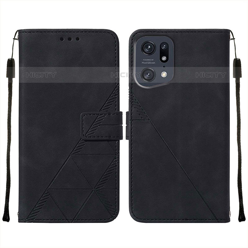 Funda de Cuero Cartera con Soporte Carcasa Y01B para Oppo Find X5 Pro 5G