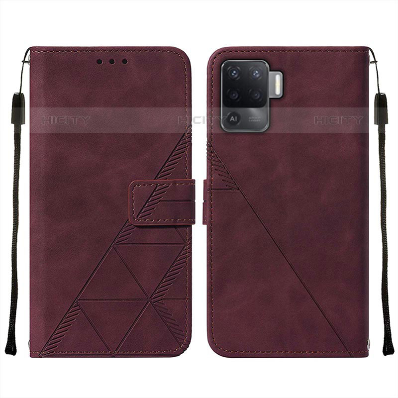 Funda de Cuero Cartera con Soporte Carcasa Y01B para Oppo Reno5 F