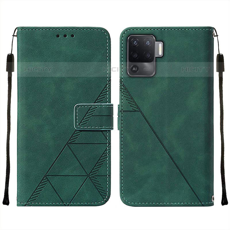 Funda de Cuero Cartera con Soporte Carcasa Y01B para Oppo Reno5 F