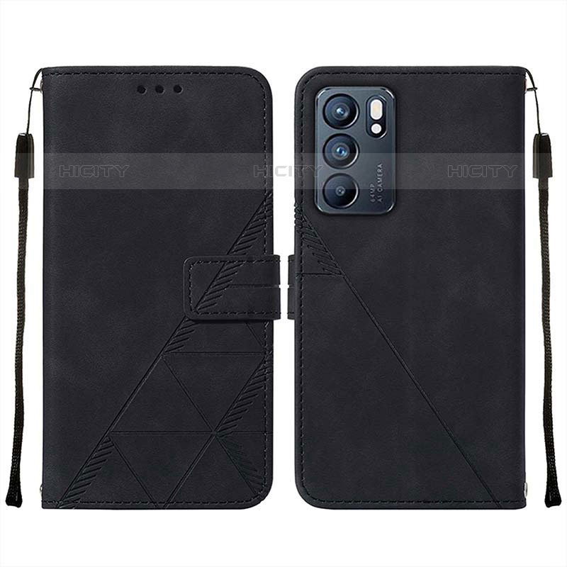 Funda de Cuero Cartera con Soporte Carcasa Y01B para Oppo Reno6 5G