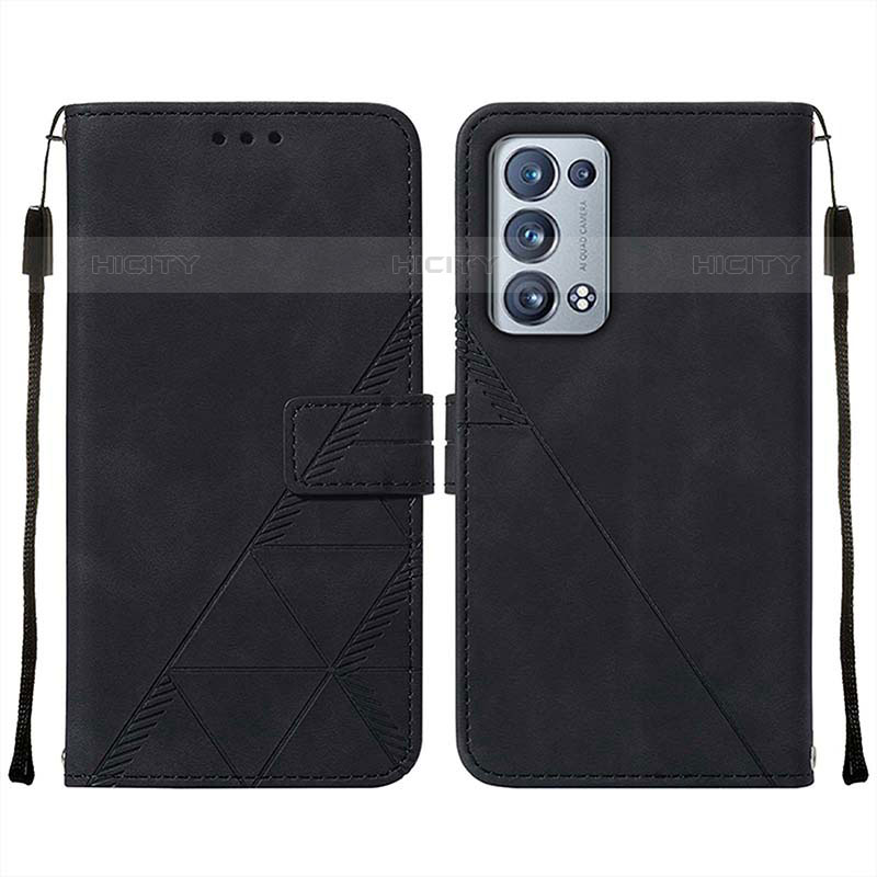 Funda de Cuero Cartera con Soporte Carcasa Y01B para Oppo Reno6 Pro 5G