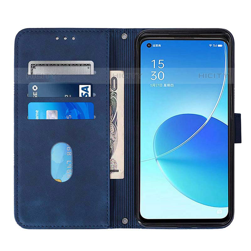 Funda de Cuero Cartera con Soporte Carcasa Y01B para Oppo Reno6 Pro 5G