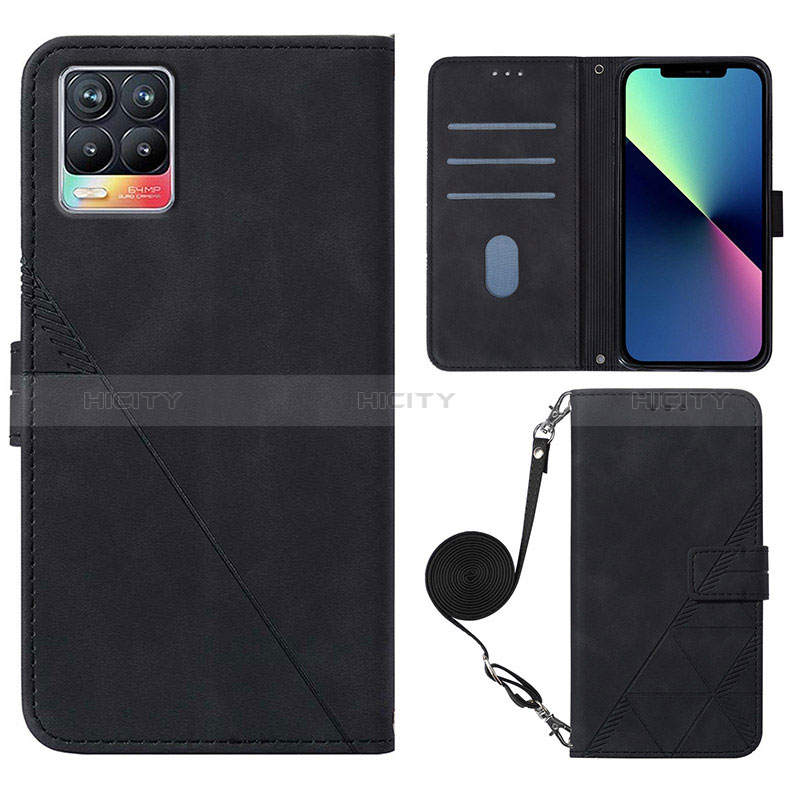 Funda de Cuero Cartera con Soporte Carcasa Y01B para Realme 8 4G