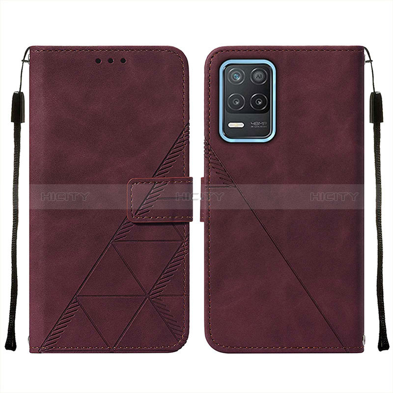 Funda de Cuero Cartera con Soporte Carcasa Y01B para Realme 8 5G