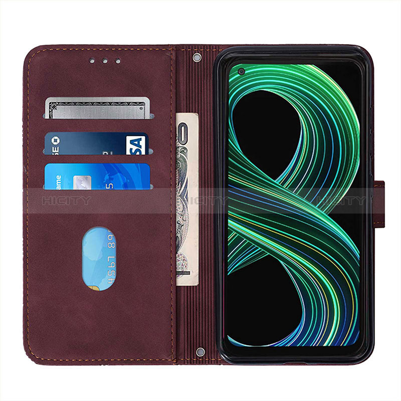 Funda de Cuero Cartera con Soporte Carcasa Y01B para Realme 8s 5G