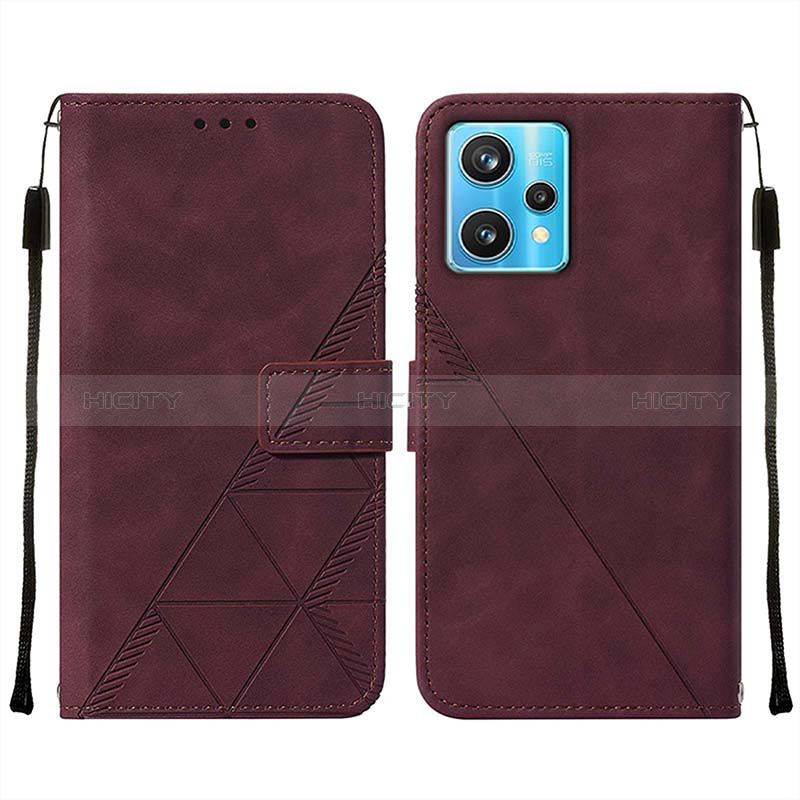 Funda de Cuero Cartera con Soporte Carcasa Y01B para Realme 9 5G