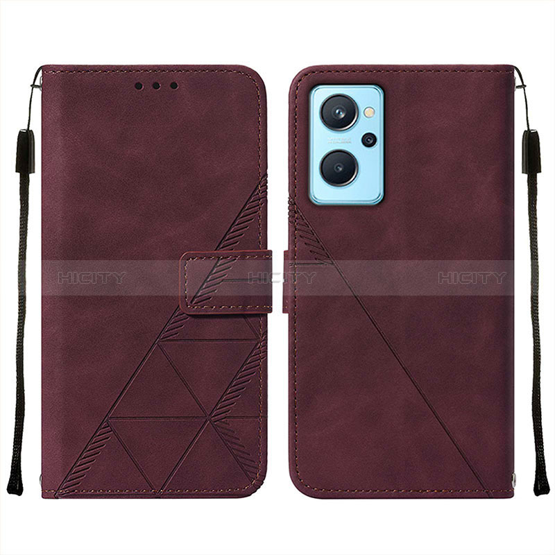 Funda de Cuero Cartera con Soporte Carcasa Y01B para Realme 9i 4G