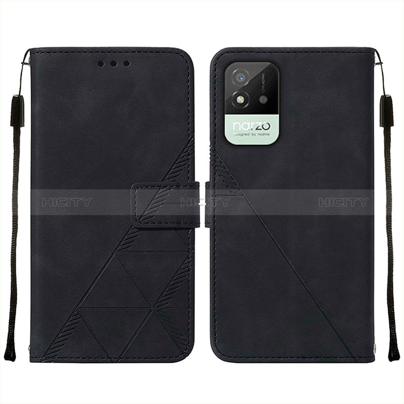 Funda de Cuero Cartera con Soporte Carcasa Y01B para Realme C11 (2021)