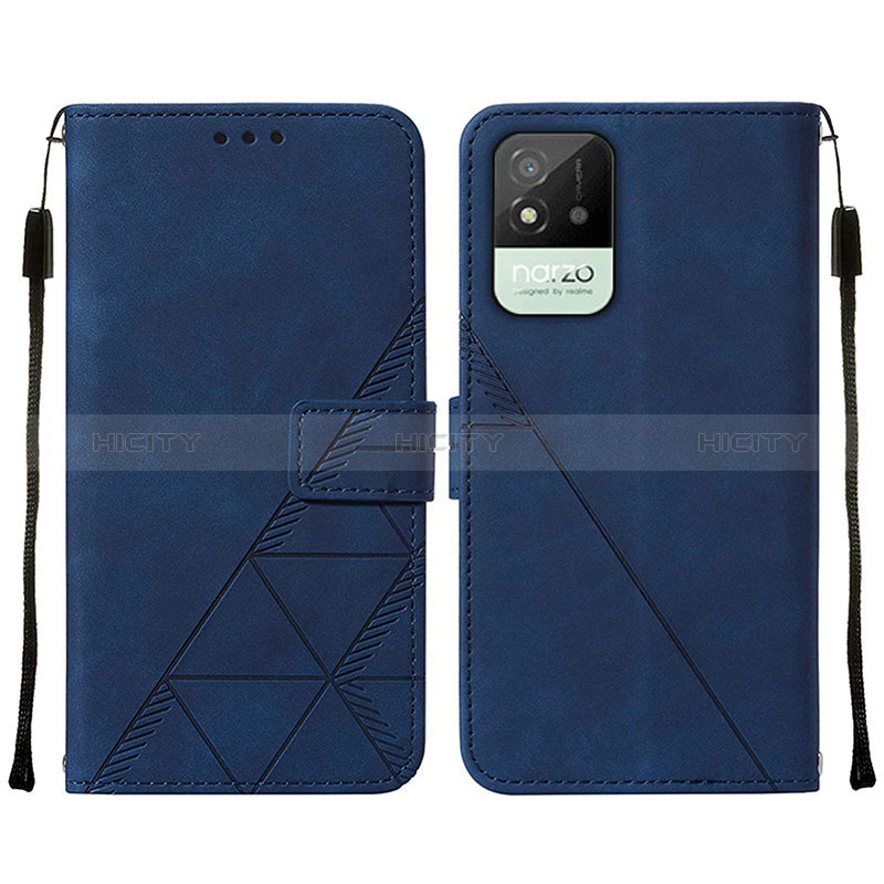 Funda de Cuero Cartera con Soporte Carcasa Y01B para Realme C11 (2021)