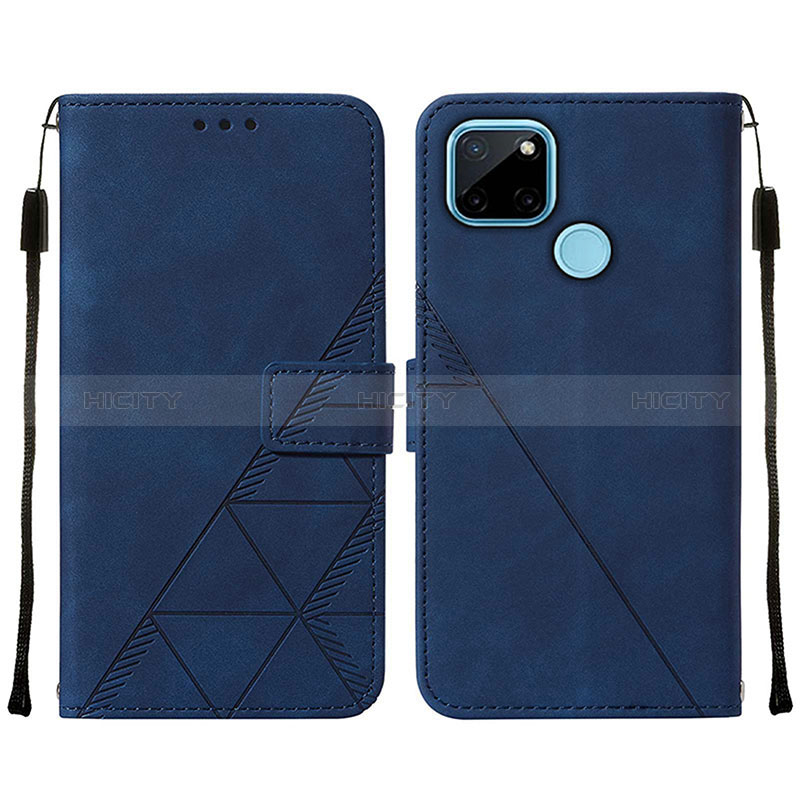 Funda de Cuero Cartera con Soporte Carcasa Y01B para Realme C25Y India