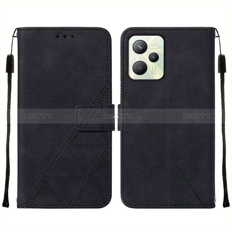 Funda de Cuero Cartera con Soporte Carcasa Y01B para Realme C35