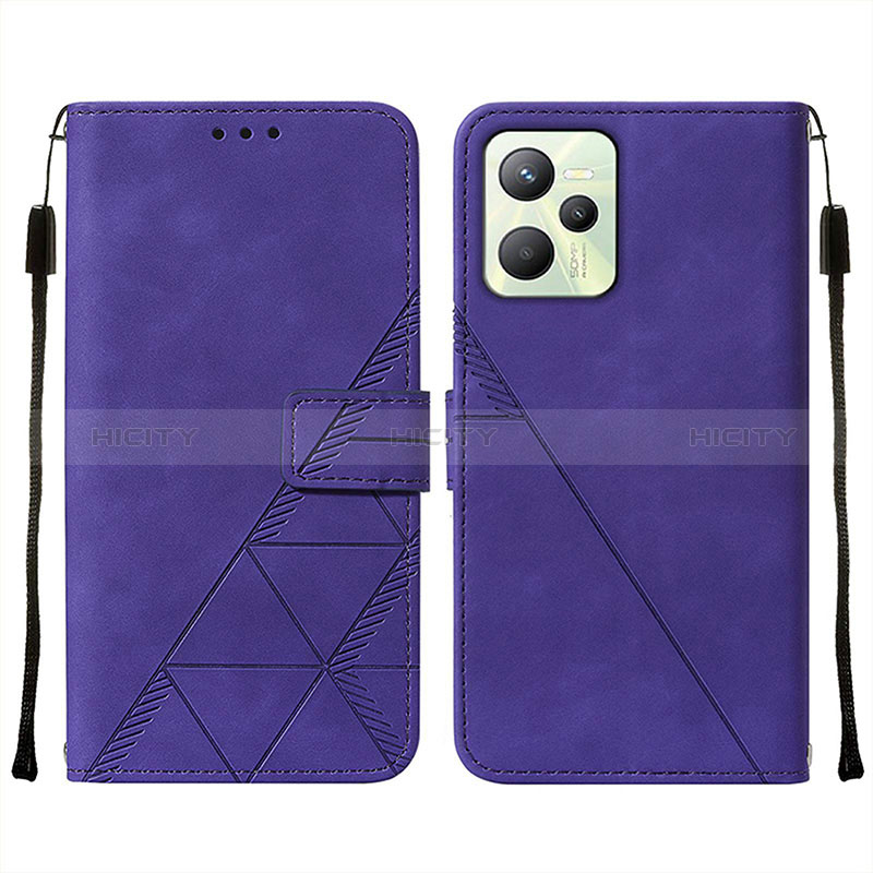 Funda de Cuero Cartera con Soporte Carcasa Y01B para Realme C35