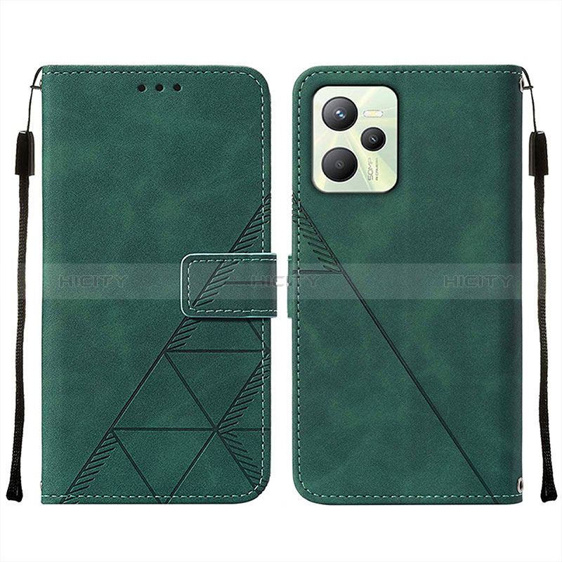 Funda de Cuero Cartera con Soporte Carcasa Y01B para Realme C35