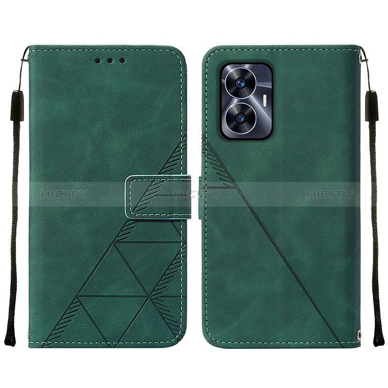 Funda de Cuero Cartera con Soporte Carcasa Y01B para Realme C55