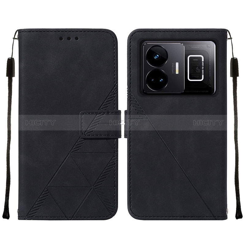 Funda de Cuero Cartera con Soporte Carcasa Y01B para Realme GT Neo5 240W 5G Negro