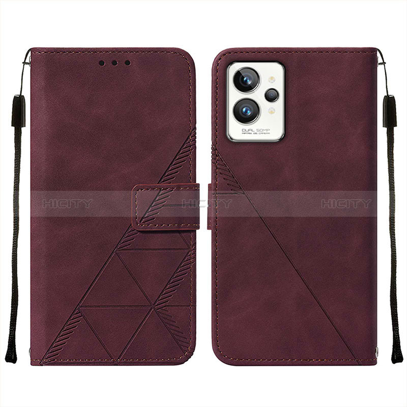 Funda de Cuero Cartera con Soporte Carcasa Y01B para Realme GT2 Pro 5G