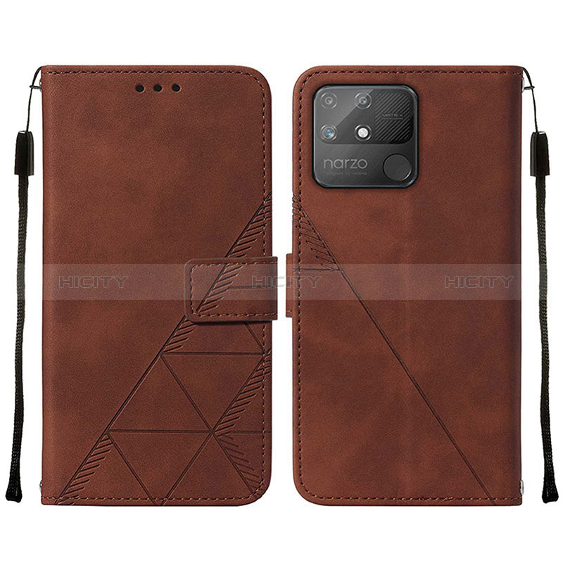 Funda de Cuero Cartera con Soporte Carcasa Y01B para Realme Narzo 50A