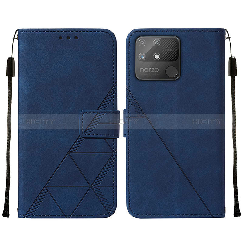 Funda de Cuero Cartera con Soporte Carcasa Y01B para Realme Narzo 50A