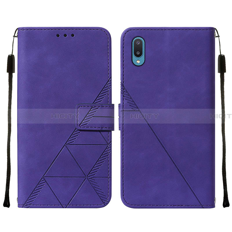 Funda de Cuero Cartera con Soporte Carcasa Y01B para Samsung Galaxy A02