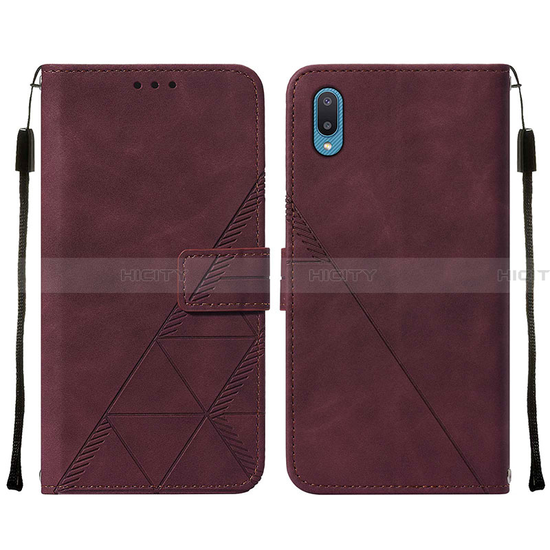 Funda de Cuero Cartera con Soporte Carcasa Y01B para Samsung Galaxy A02