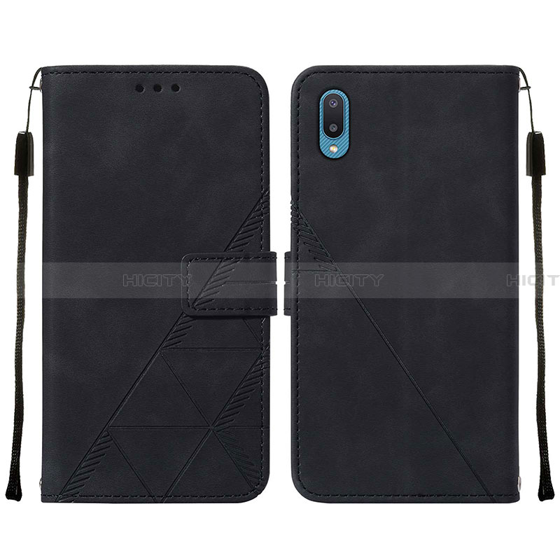 Funda de Cuero Cartera con Soporte Carcasa Y01B para Samsung Galaxy A02 Negro