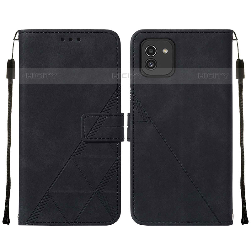 Funda de Cuero Cartera con Soporte Carcasa Y01B para Samsung Galaxy A03