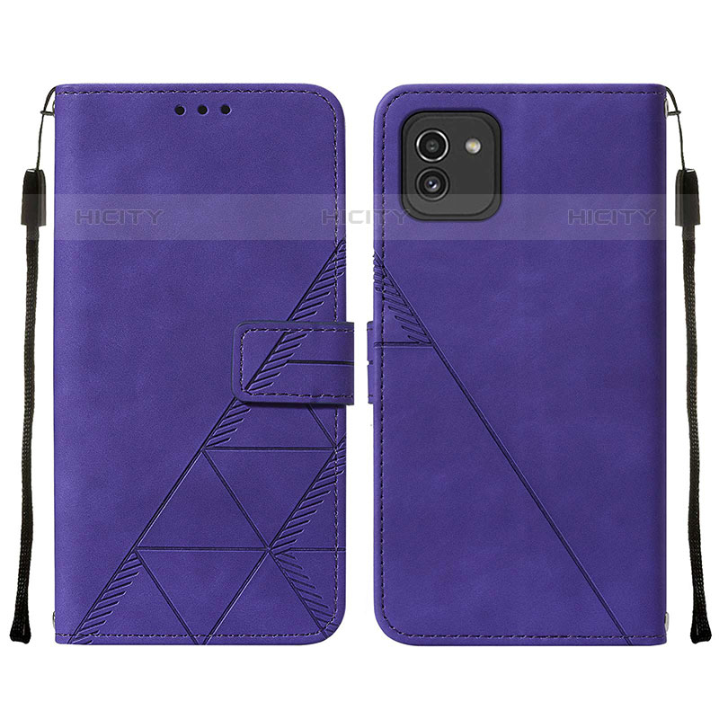 Funda de Cuero Cartera con Soporte Carcasa Y01B para Samsung Galaxy A03