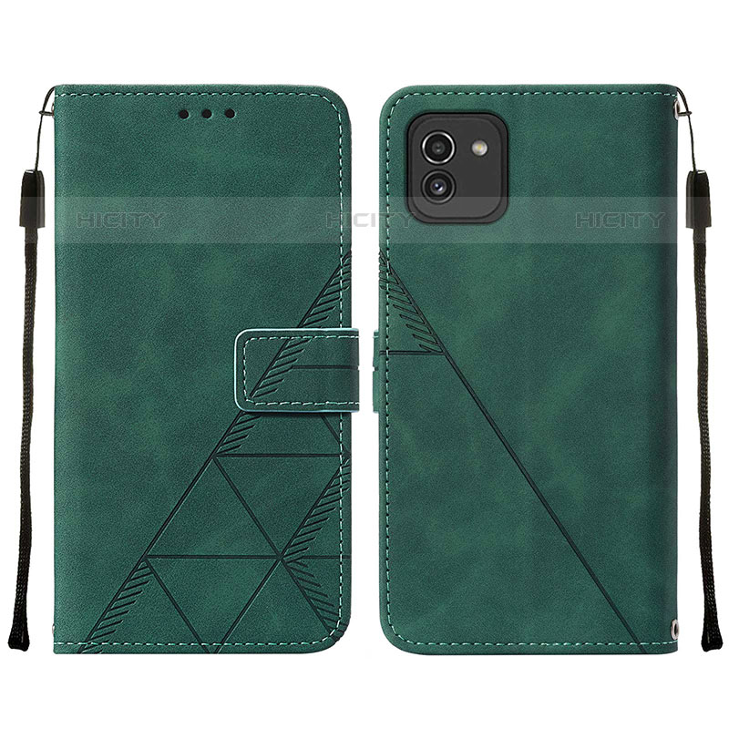 Funda de Cuero Cartera con Soporte Carcasa Y01B para Samsung Galaxy A03