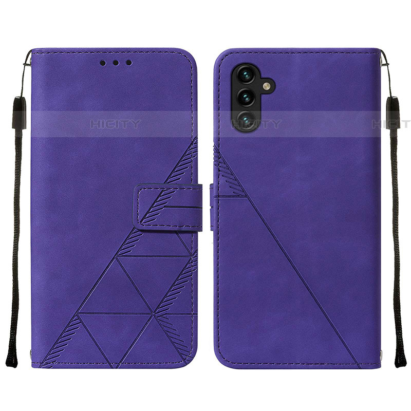 Funda de Cuero Cartera con Soporte Carcasa Y01B para Samsung Galaxy A04s Morado