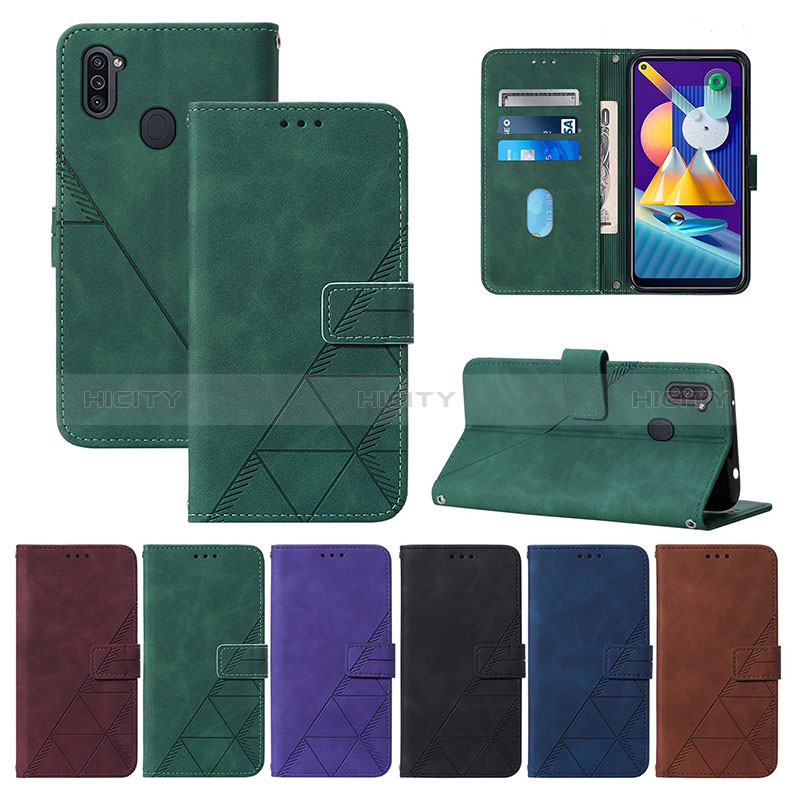 Funda de Cuero Cartera con Soporte Carcasa Y01B para Samsung Galaxy A11