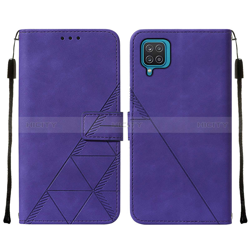 Funda de Cuero Cartera con Soporte Carcasa Y01B para Samsung Galaxy A12