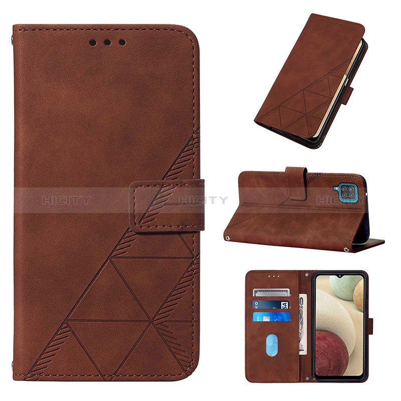 Funda de Cuero Cartera con Soporte Carcasa Y01B para Samsung Galaxy A12