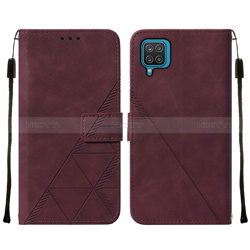 Funda de Cuero Cartera con Soporte Carcasa Y01B para Samsung Galaxy A12 Nacho