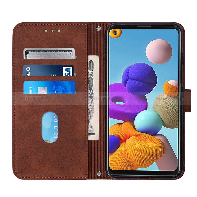 Funda de Cuero Cartera con Soporte Carcasa Y01B para Samsung Galaxy A21s