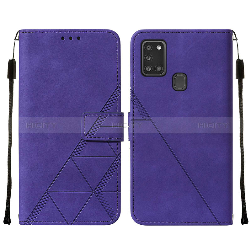 Funda de Cuero Cartera con Soporte Carcasa Y01B para Samsung Galaxy A21s