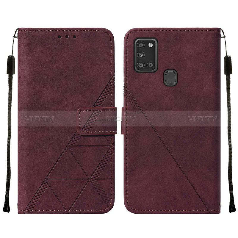 Funda de Cuero Cartera con Soporte Carcasa Y01B para Samsung Galaxy A21s