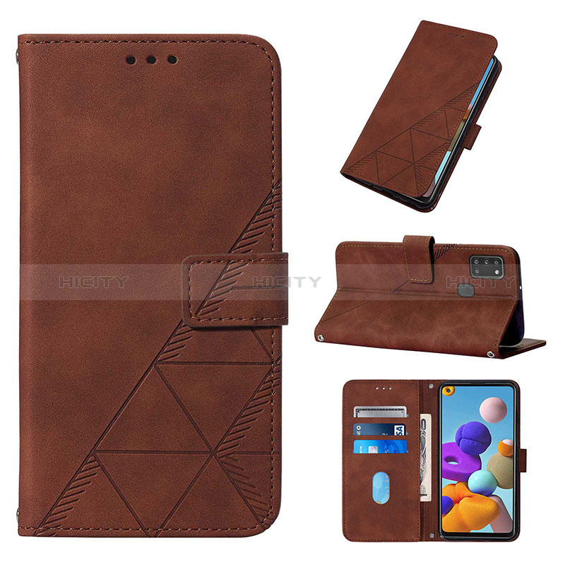 Funda de Cuero Cartera con Soporte Carcasa Y01B para Samsung Galaxy A21s