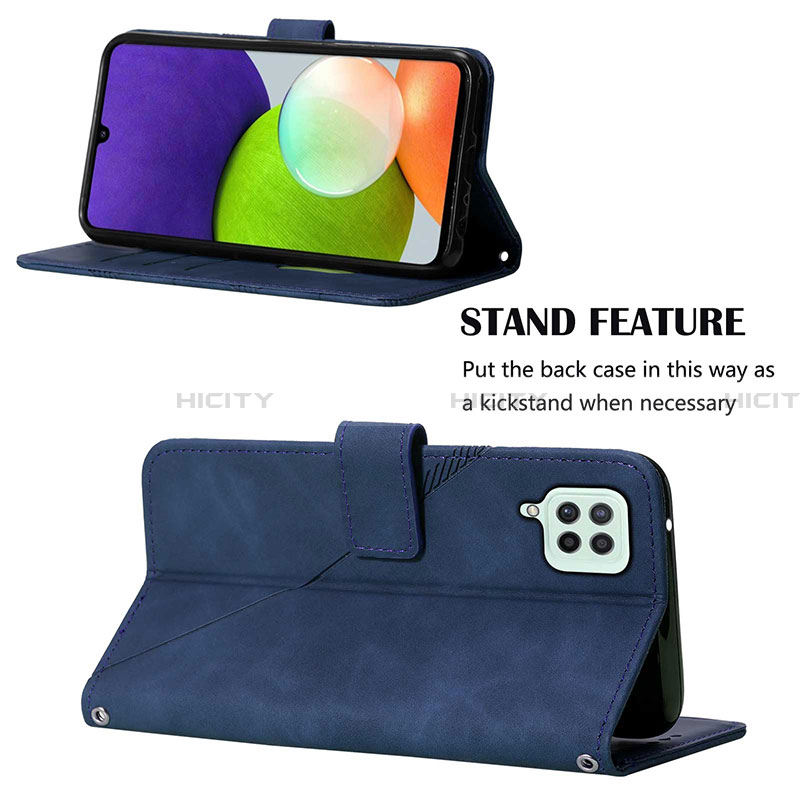 Funda de Cuero Cartera con Soporte Carcasa Y01B para Samsung Galaxy A22 4G