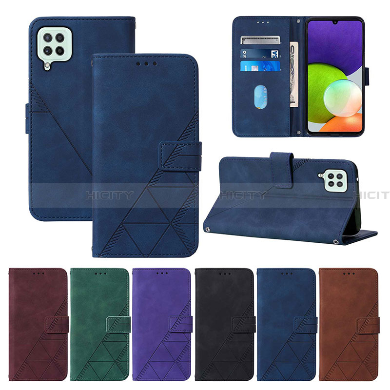 Funda de Cuero Cartera con Soporte Carcasa Y01B para Samsung Galaxy A22 4G