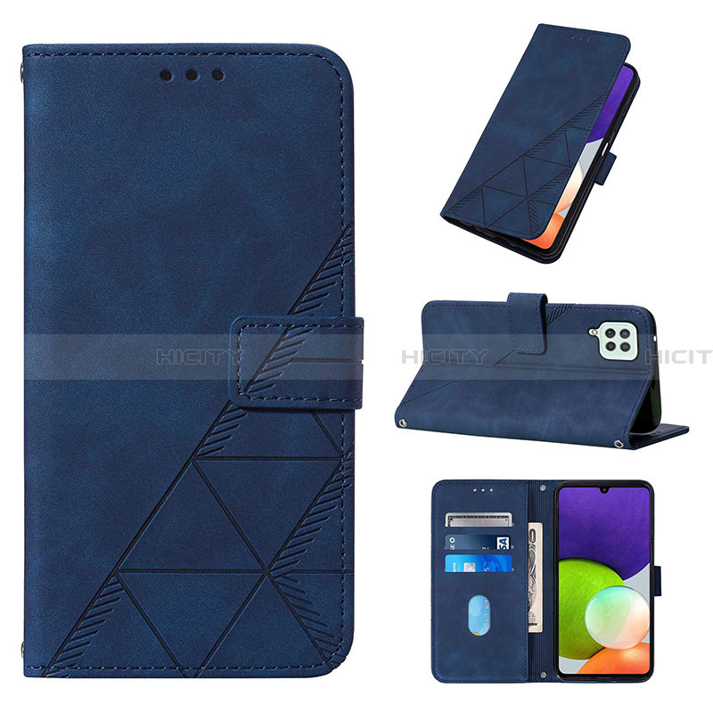 Funda de Cuero Cartera con Soporte Carcasa Y01B para Samsung Galaxy A22 4G