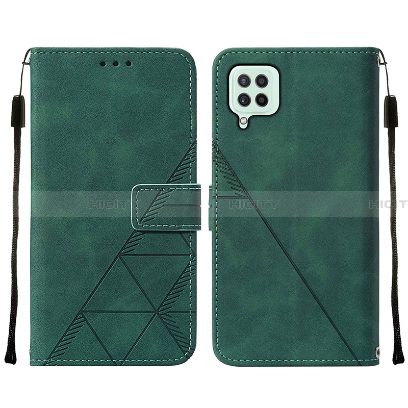 Funda de Cuero Cartera con Soporte Carcasa Y01B para Samsung Galaxy A22 4G Verde