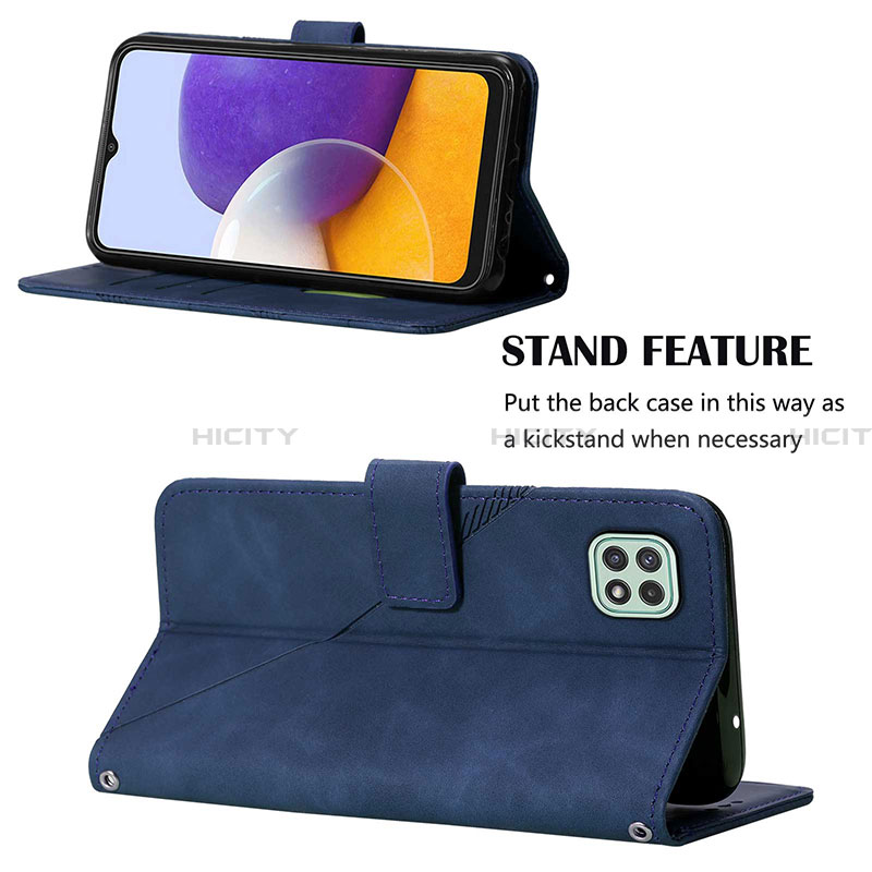 Funda de Cuero Cartera con Soporte Carcasa Y01B para Samsung Galaxy A22 5G